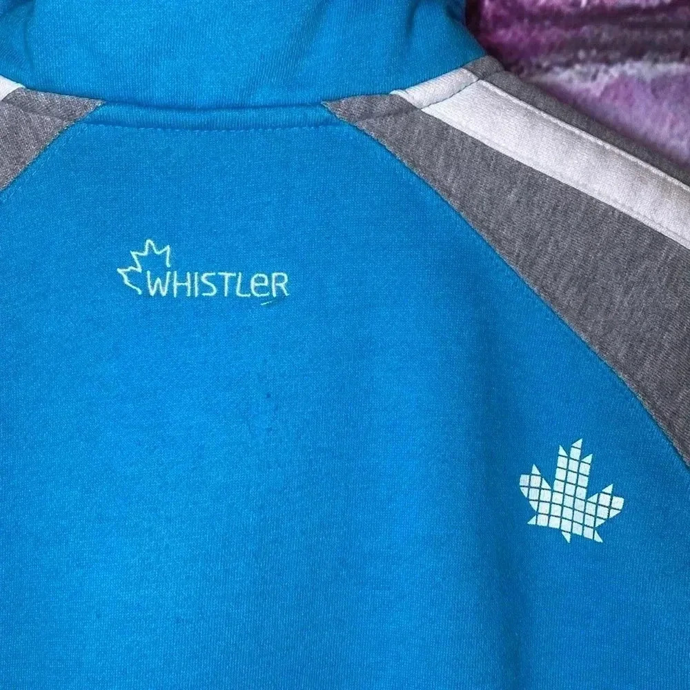 Kids Canada Olympic Sweatshirt Hoodie Team Mens XL Full Zip Blue Gray - Picture 8 of 8